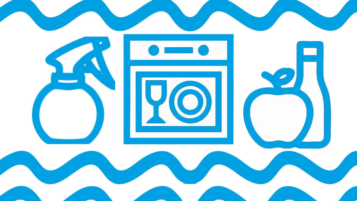 Produits AquaClic pendant le nettoyage et le détartrage