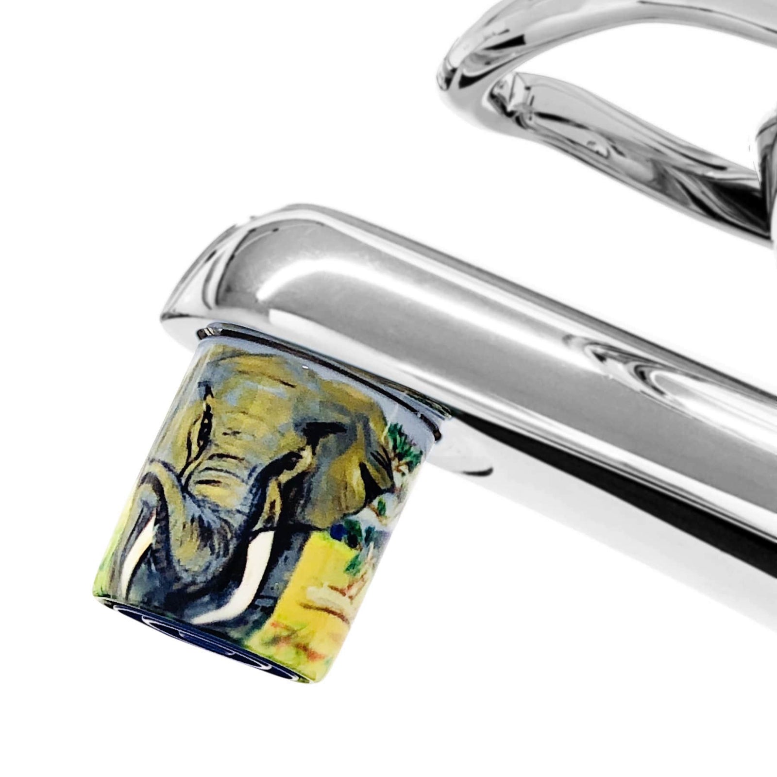 Elefant -Design am Hahn.