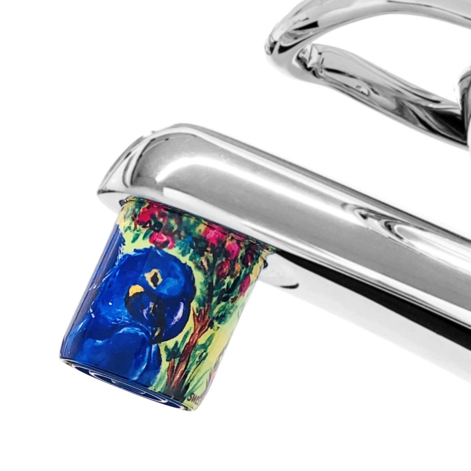 Wasserhahn mit Perlstrahlregler und AquaClic-Technologie in Pappagalli-Design für eine effiziente Nutzung von Wasser und Energie