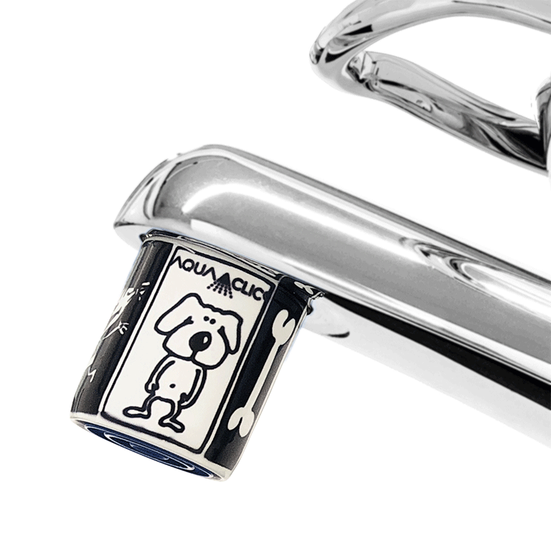 AquaClic-Strahlformer am Wasserhahn mit Tilly + Billy-Design: Sparen Sie Wasser, Energie und Kosten!