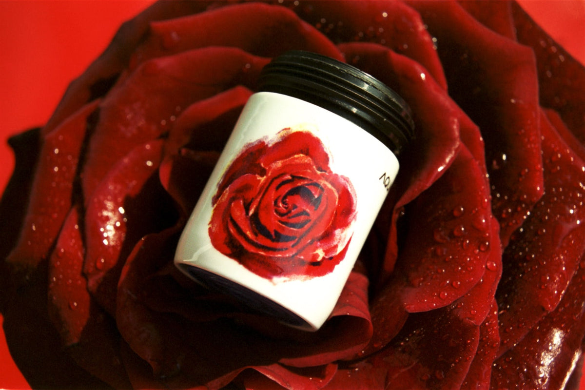 Perlstrahlregler am Wasserhahn mit AquaClic-Technologie und Rose rose-Design zum Einsparen von Wasser und Energie