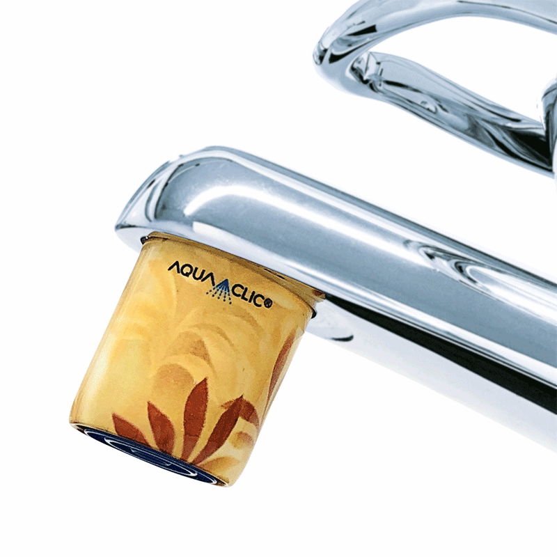 Einfache Lösung für Wassersparen: Batik-Perlstrahlregler am Wasserhahn