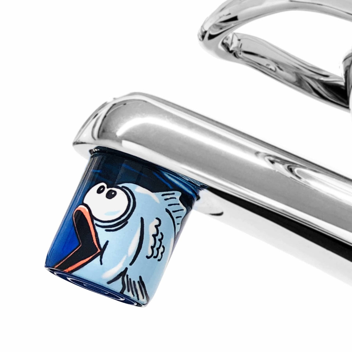 Perlstrahlregler für den Hahn mit Poissons-Design AquaClic-Strahlregler: Wasser sparen ohne Einbußen beim Komfort