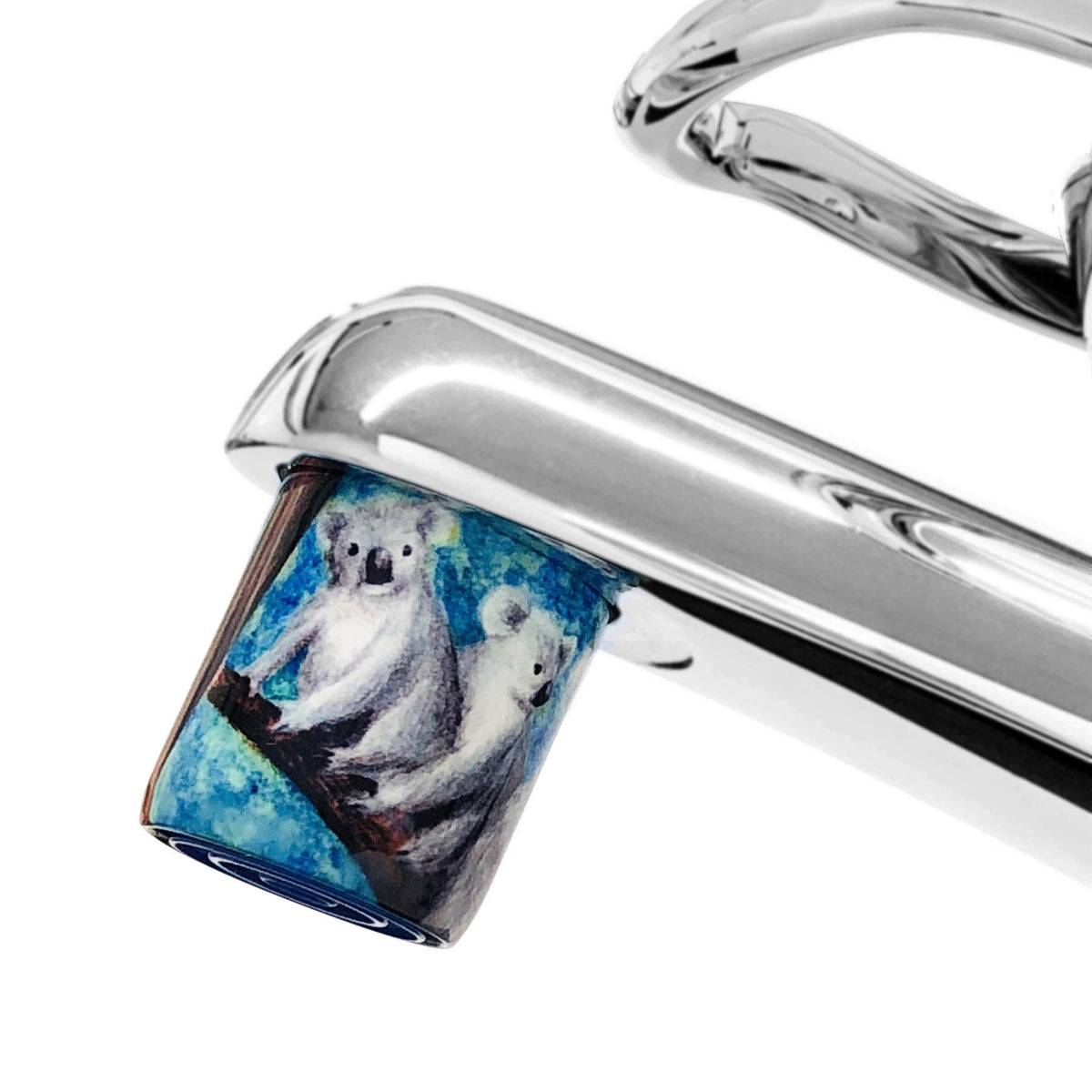 AquaClic-Durchflussmengenregler am Wasserhahn in Koala-Design: Geringerer Wasserverbrauch, geringere Kosten