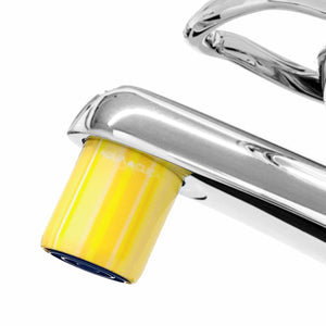 AquaClic-Strahlformer am Wasserhahn mit Capri -Design: Wassersparer für den Hahn, reduziert Wasserverbrauch und Kosten