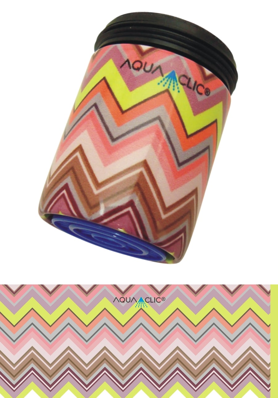 Der Woodstock-Design und AquaClic-Wassersparer: spart Wasser, Energie und Kosten