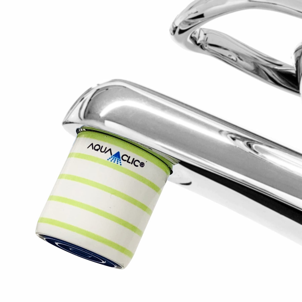 Wasserhahn mit Sorbet-Design AquaClic-Strahlregler: vermindert den Wasserverbrauch und verschönert den Hahn