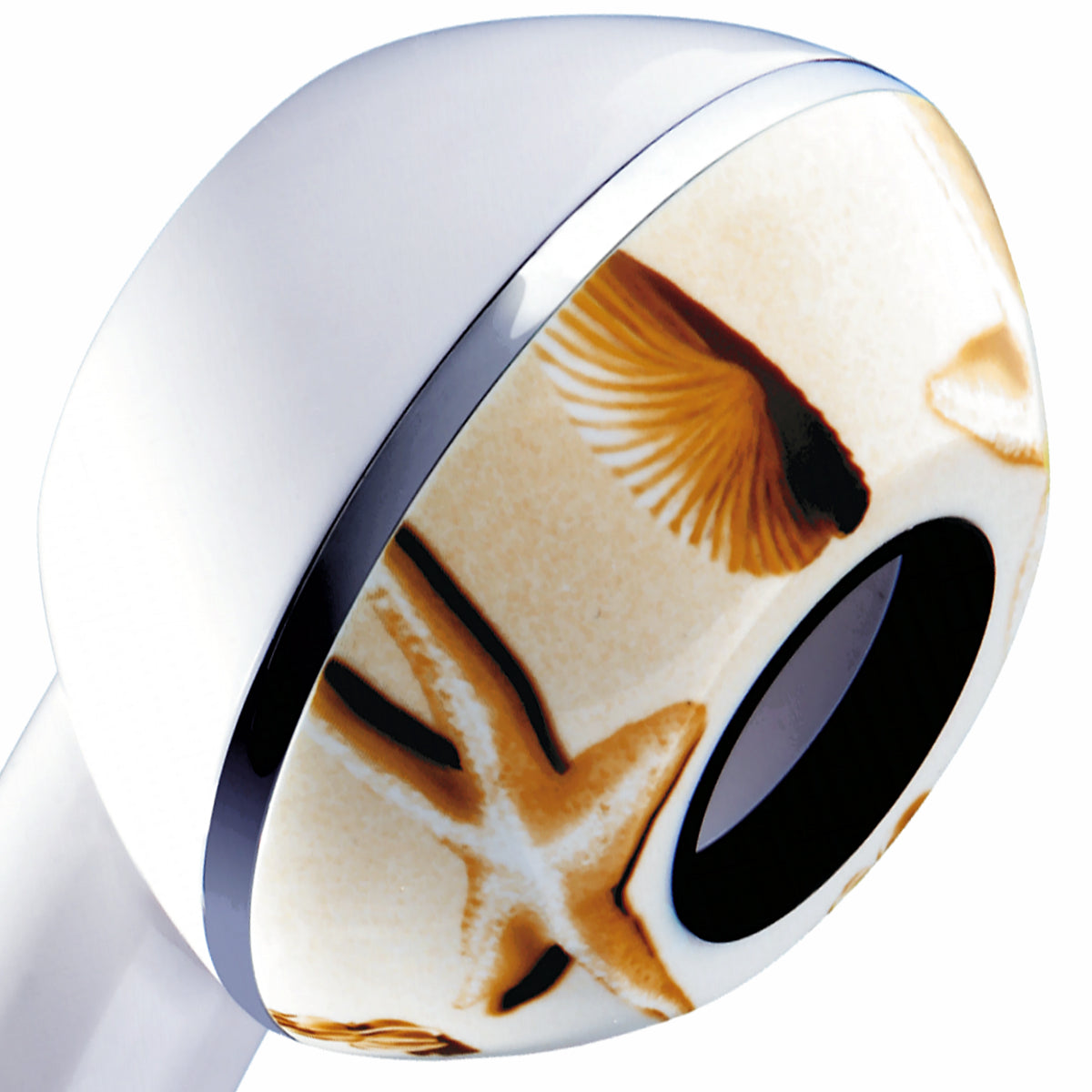 Duschkopf SwissClima Motiv Playa, Nahaufnahme kopfteil