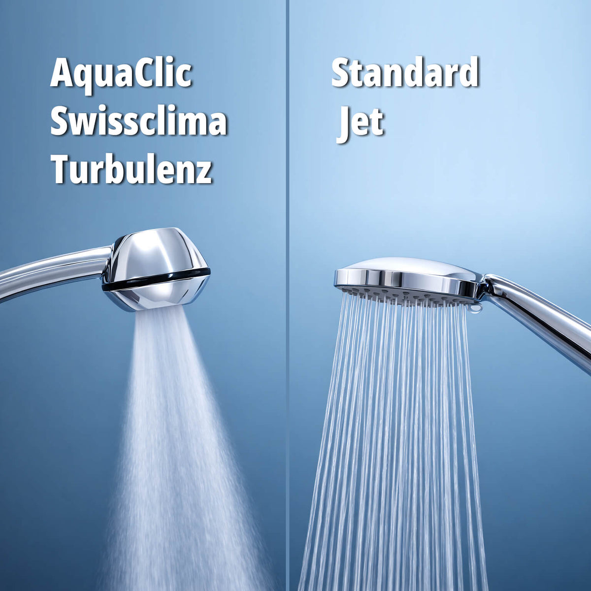 SwissClima Duschkopf – druckaufbauend, wassersparend, EcoChrome