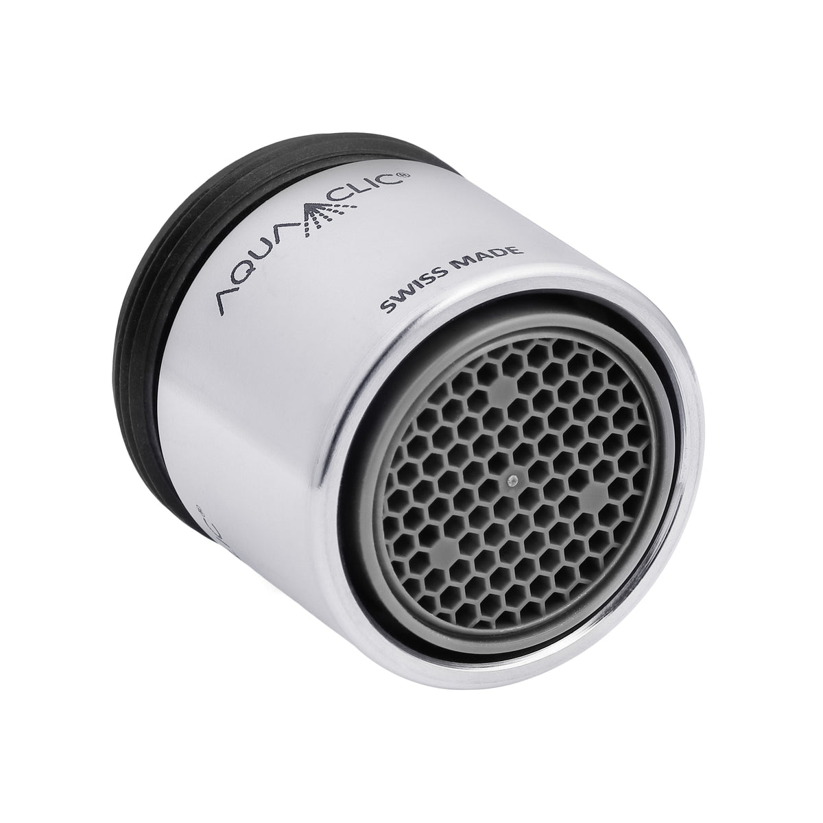 AquaClic Inox Petit: kompakter Strahlregler in Edelstahl, SwissMade