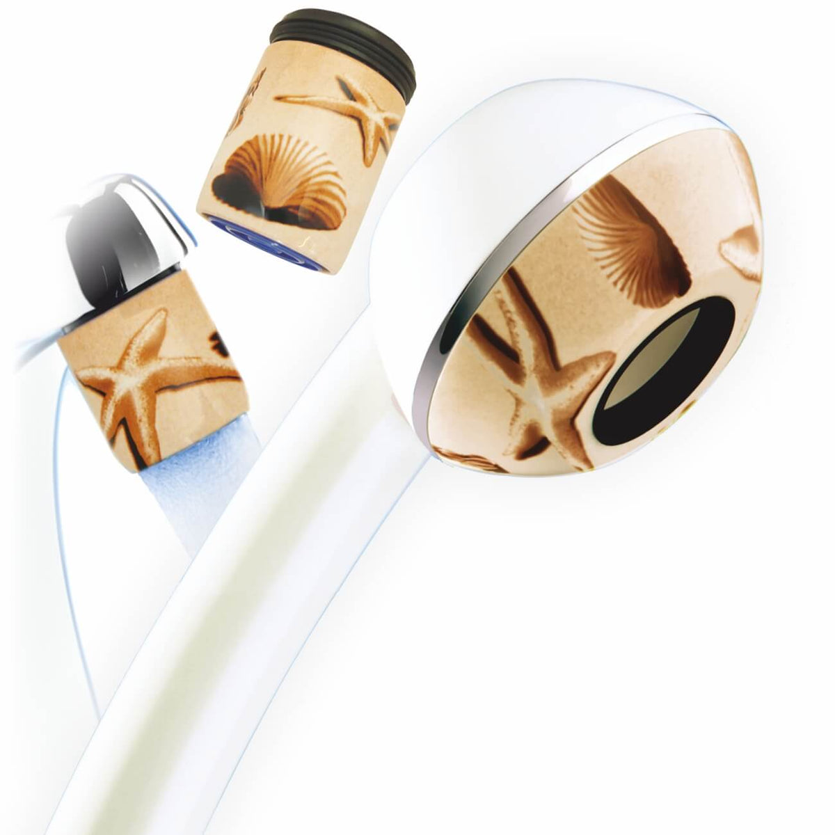 Set de douche pratique SwissClima avec mousseurs pour robinet