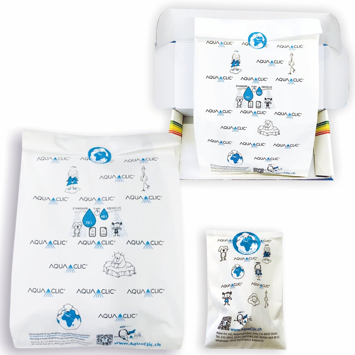 Emballage AquaClic & pommeaux