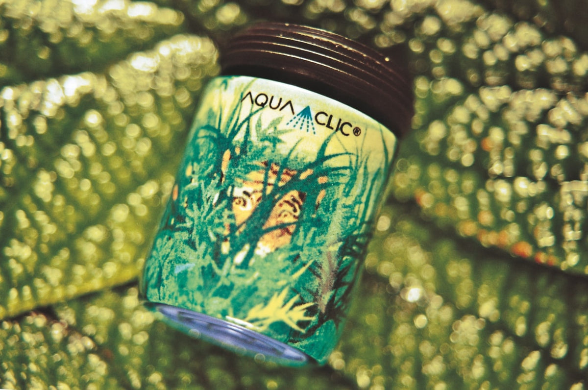 Wasserhahn mit Mystery Tiger-Design und AquaClic-Wassersparer: reduziert den Wasserverbrauch und die Kosten