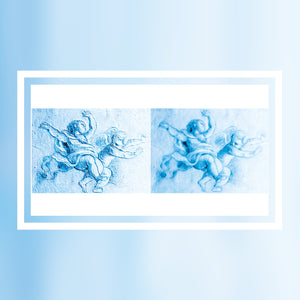 Perlstrahlregler am Wasserhahn mit AquaClic-Technologie und Floating Angels -Design zum Einsparen von Wasser und Energie