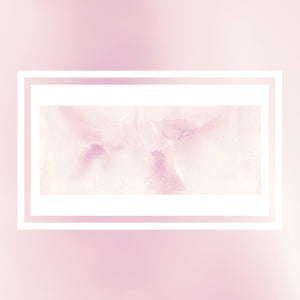 AquaClic Strahlregler Aurora mit zartem rosa Aquarell-Farbverlauf als sanftes Farbdesign für Bad oder Gäste-Bad