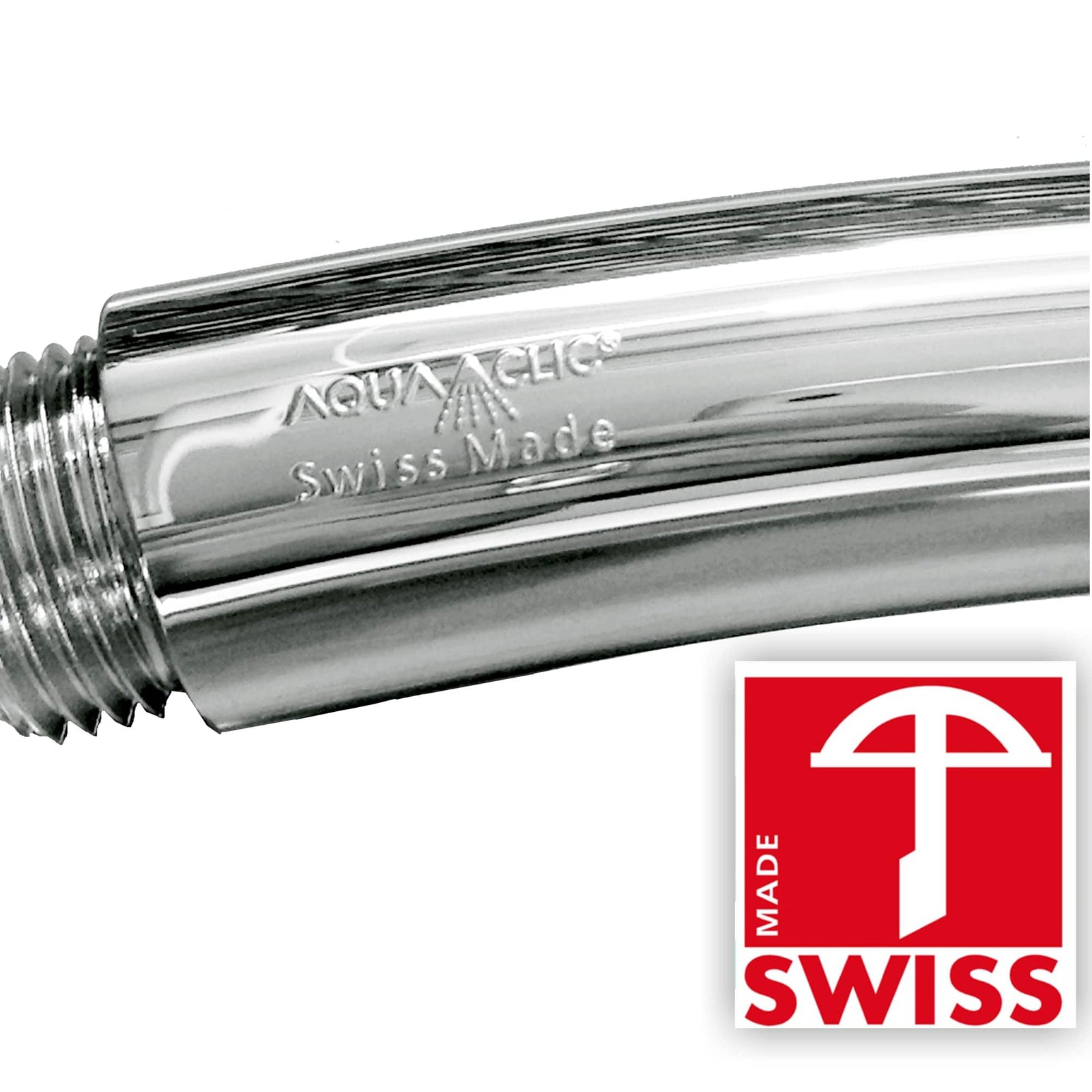 Druckaufbauende Swissclima-Brausen, Ecochrome, diverse Dekors: Druckerhöhung auch bei schwachem Leitungsdruck