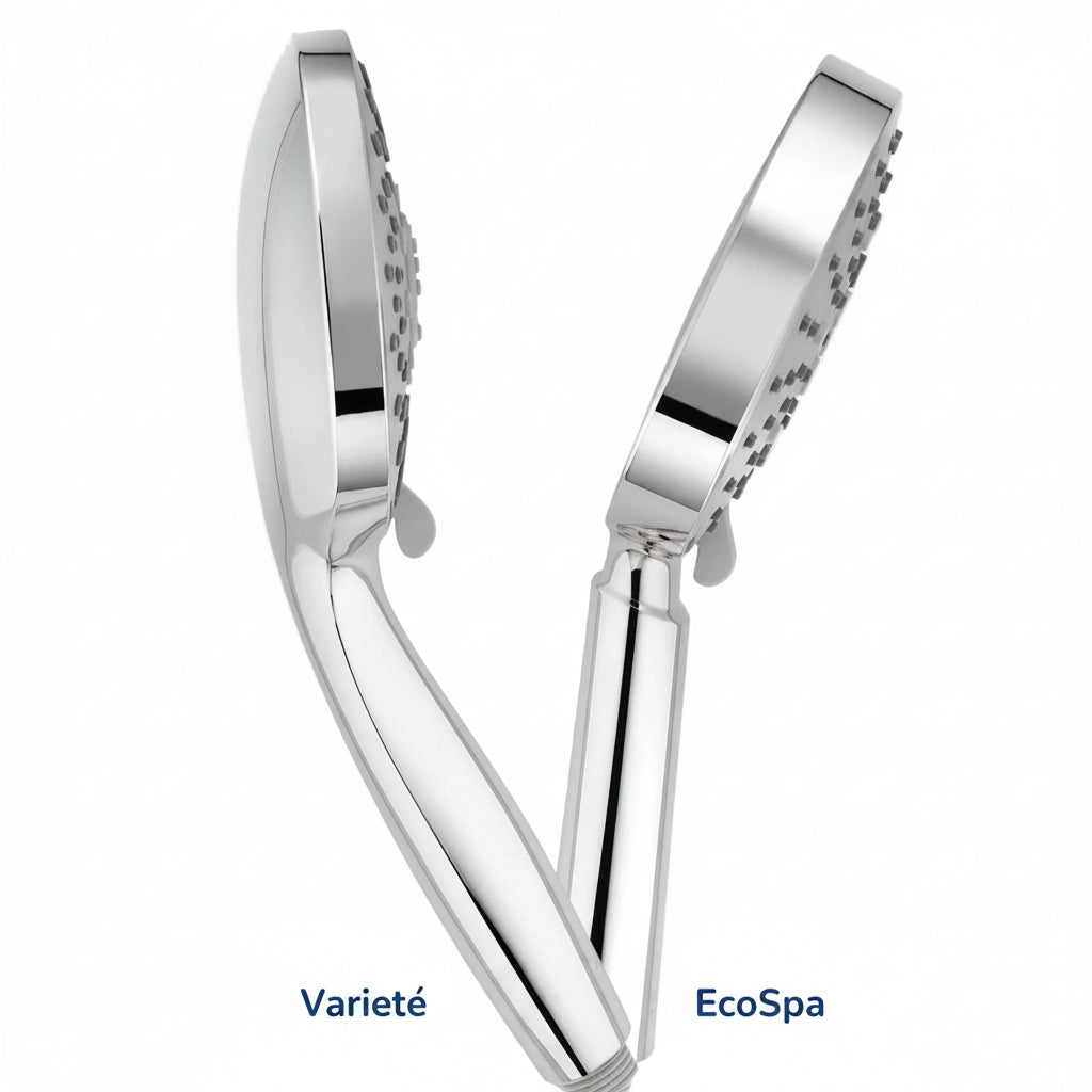 Duschkopf Variété oder EcoSpa – mehrstrahlig, wassersparend