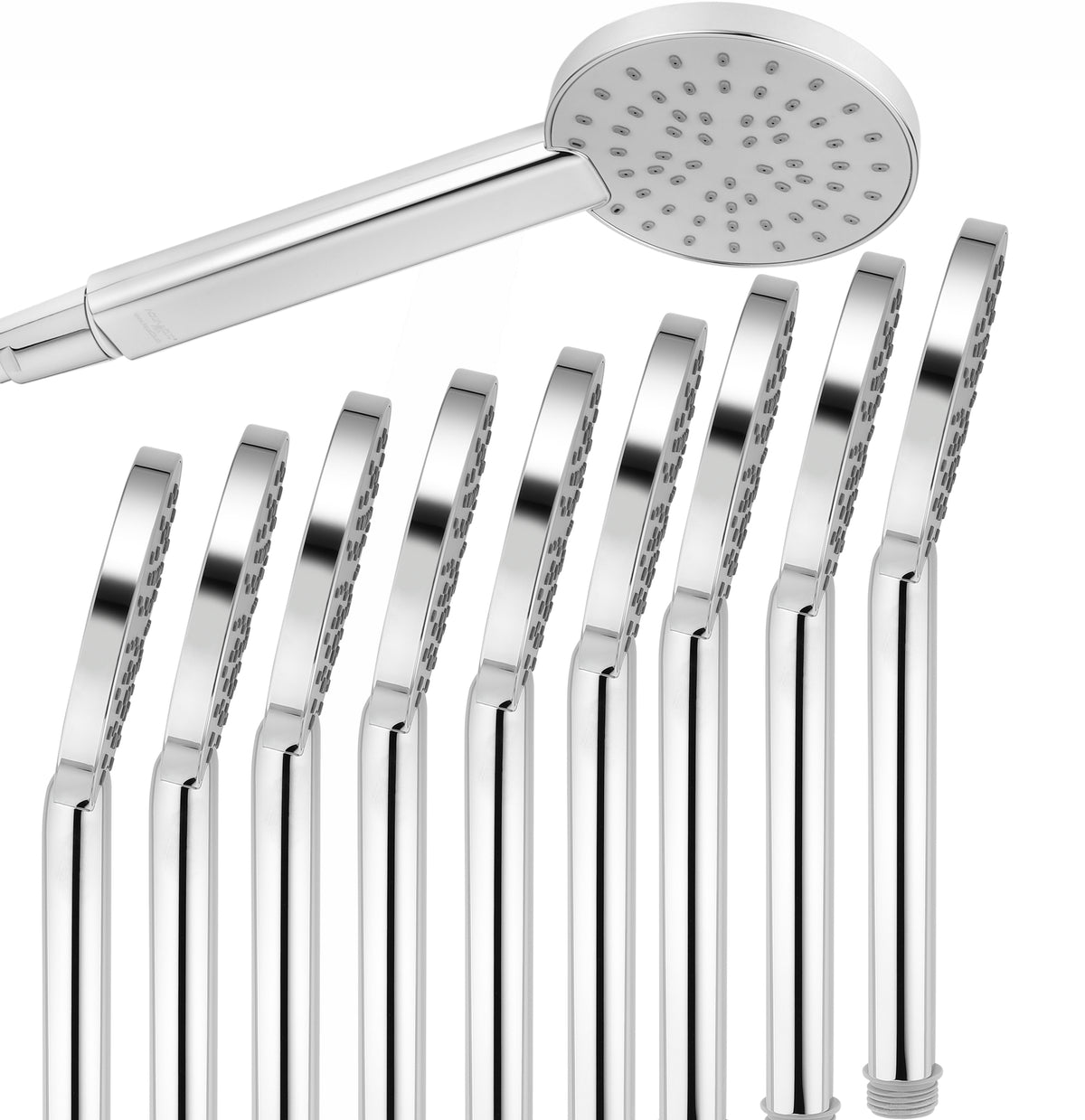 10er-Set Duschbrausen «Prosecco» für Hotels, Heime, Verwaltungen