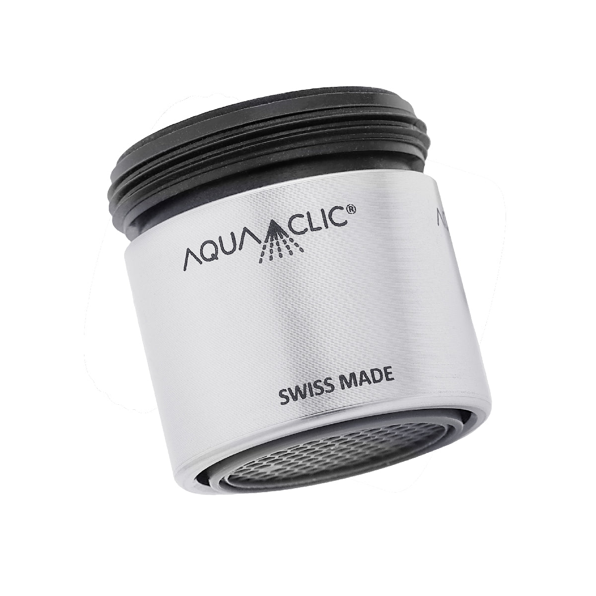 AquaClic Inox Petit: kompakter Strahlregler in Edelstahl, SwissMade