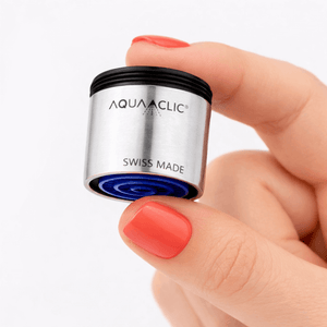 AquaClic Inox Petit: kompakter Strahlregler in Edelstahl