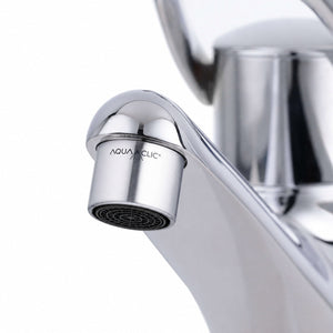 AquaClic Inox Petit aus Edelstahl am Wasserhahn