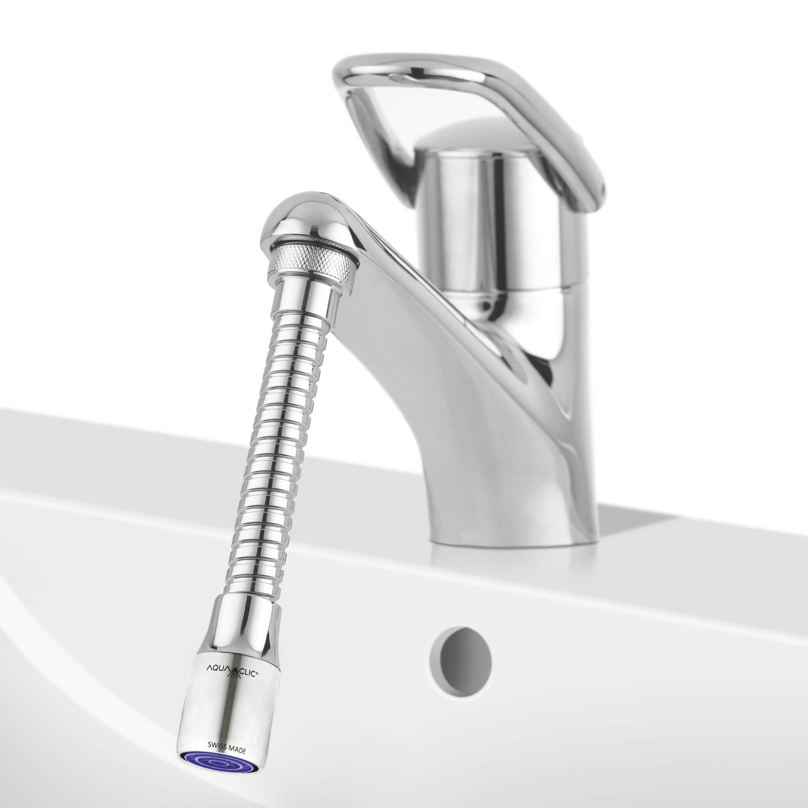 FlexiClic Schlauch Verlängerung für jeden Wasserhahn mit Strahlregler AquaClic