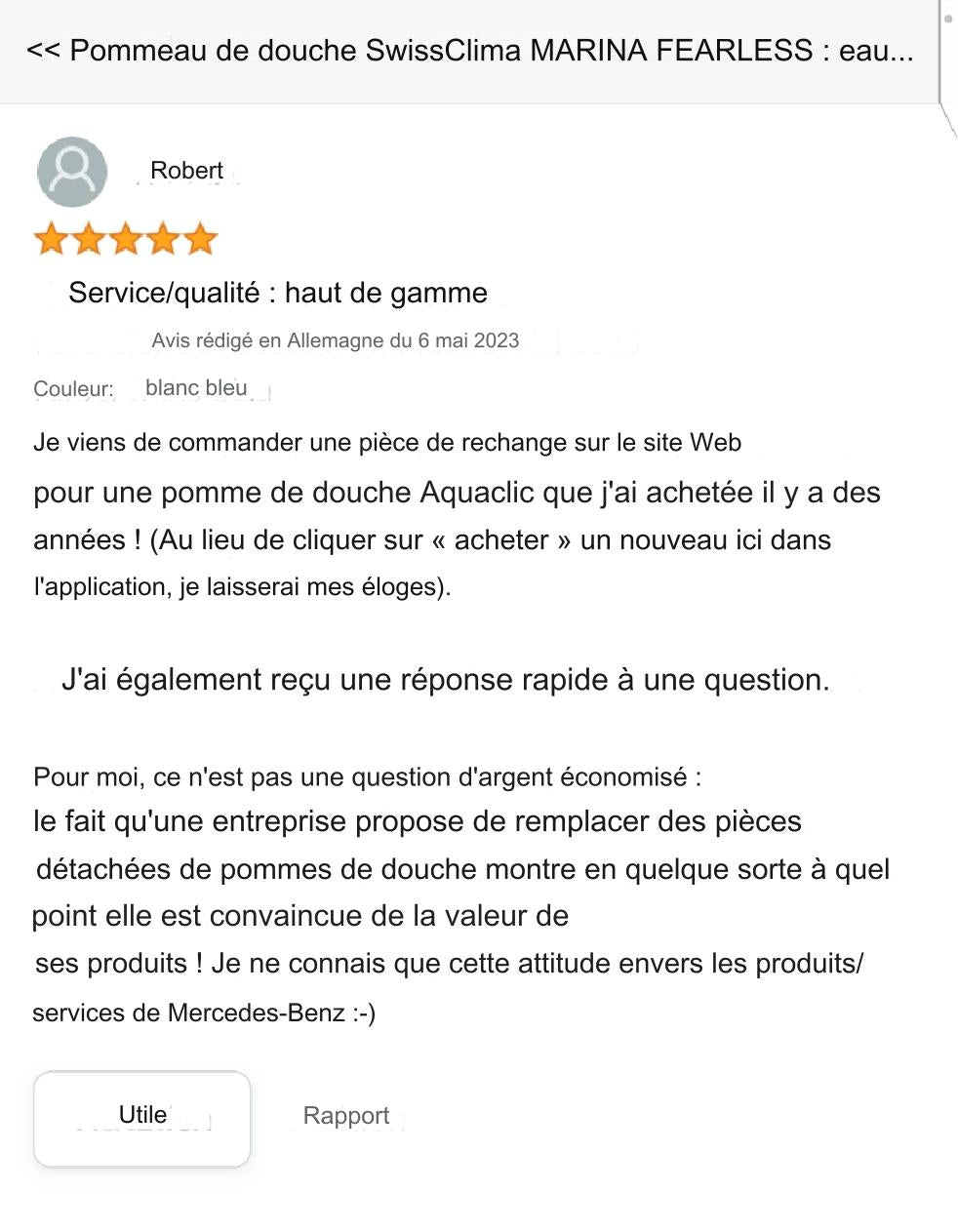 Pièces de rechange pour SwissClima