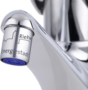 Strahlregler Riehen Edelstahlmotiv Energiestadt-Design, zweite Auflage 2026
