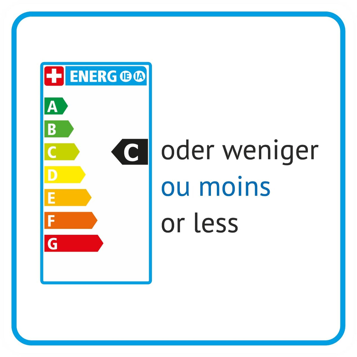 Label étiquette énergie classe C