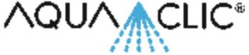 AquaClic-Logo, wassersparende Duschköpfe und Strahlregler