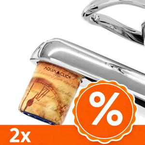 AquaClic Strahlregler mit Vintage Uhr und Carpe Diem Schrift