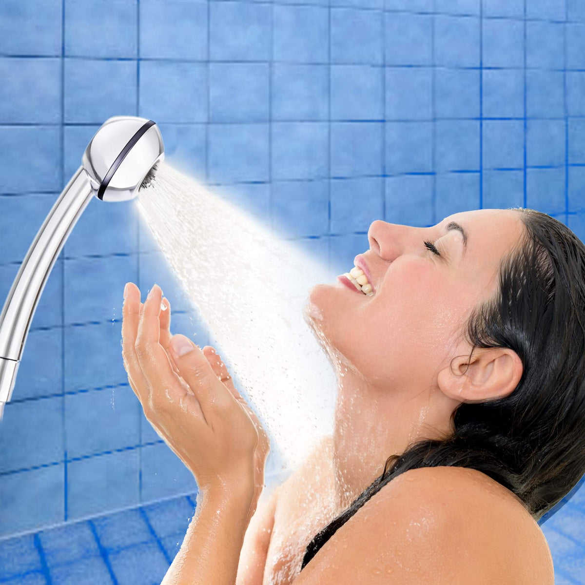 Douchette SwissClima – économie d'eau, pression renforcée, EcoChrome