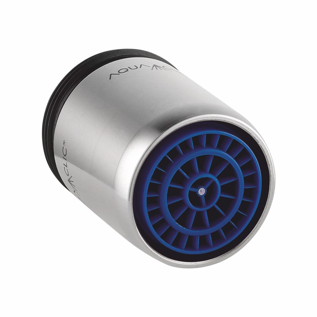 Strahlregler PUR aus Edelstahl von unten mit verkalkungsarmem Filter