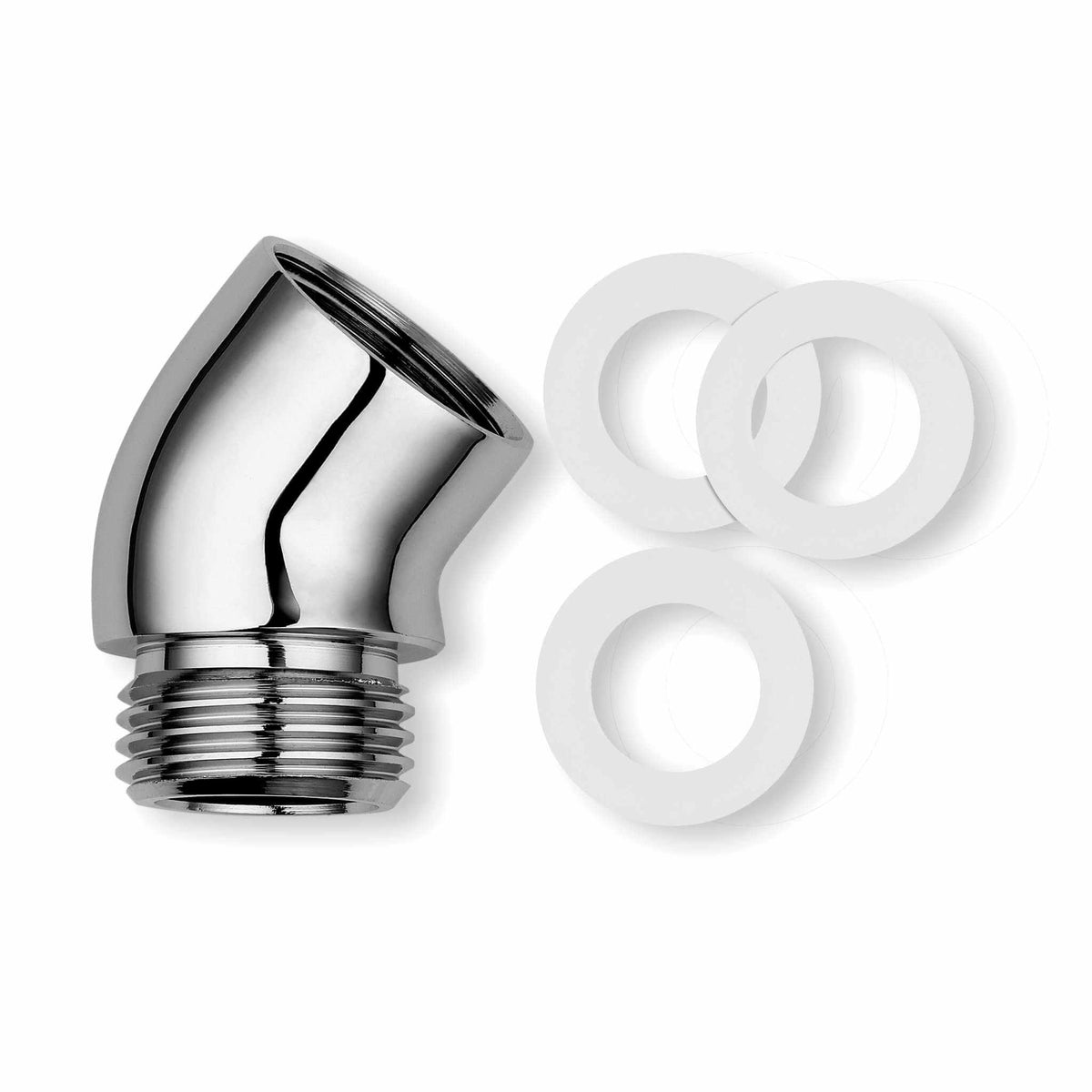 Brausewinkel mit Dichtungen für ideale Winkelausrichtung