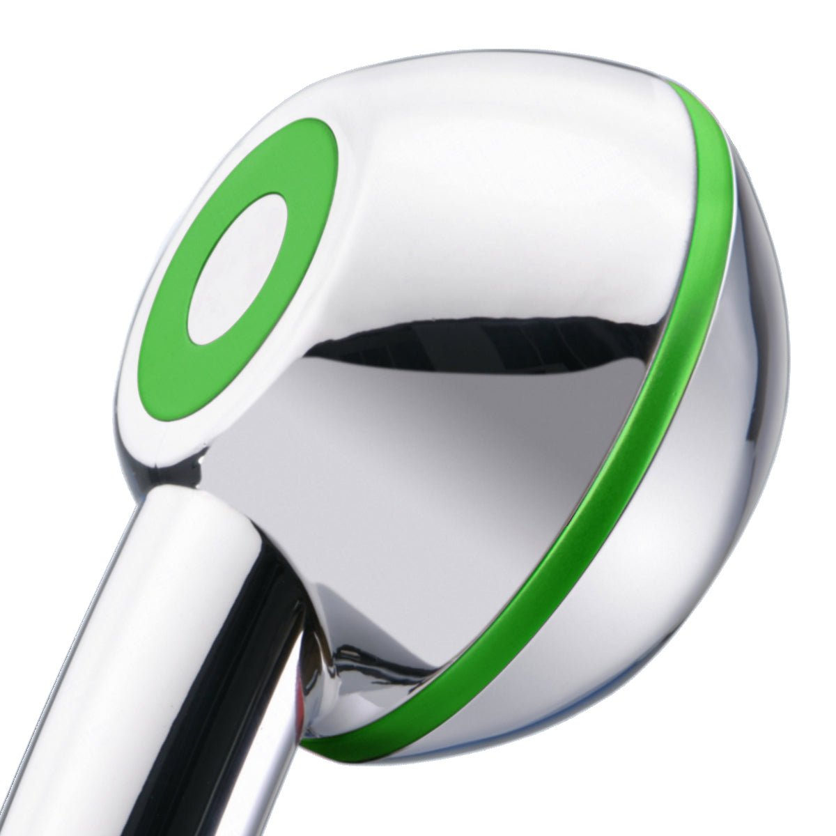 Druckaufbauende Swissclima im Profil: Ecoverchromt mit grünen Deko-Elementen