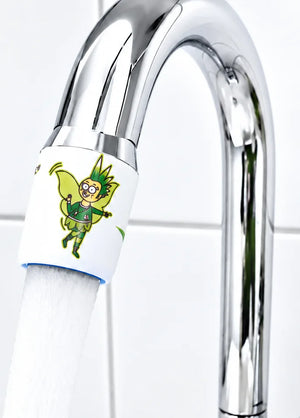 AquaClic Pfyn-Finges mit Fee am Wasserhahn – Detailansicht