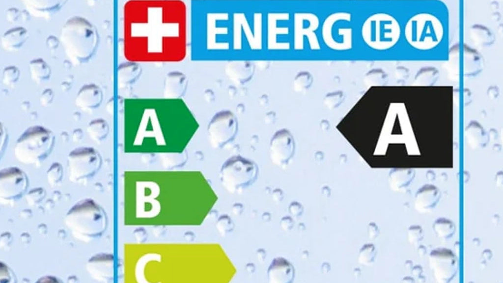 Étiquette-énergie pour produits sanitaires pendant la douche