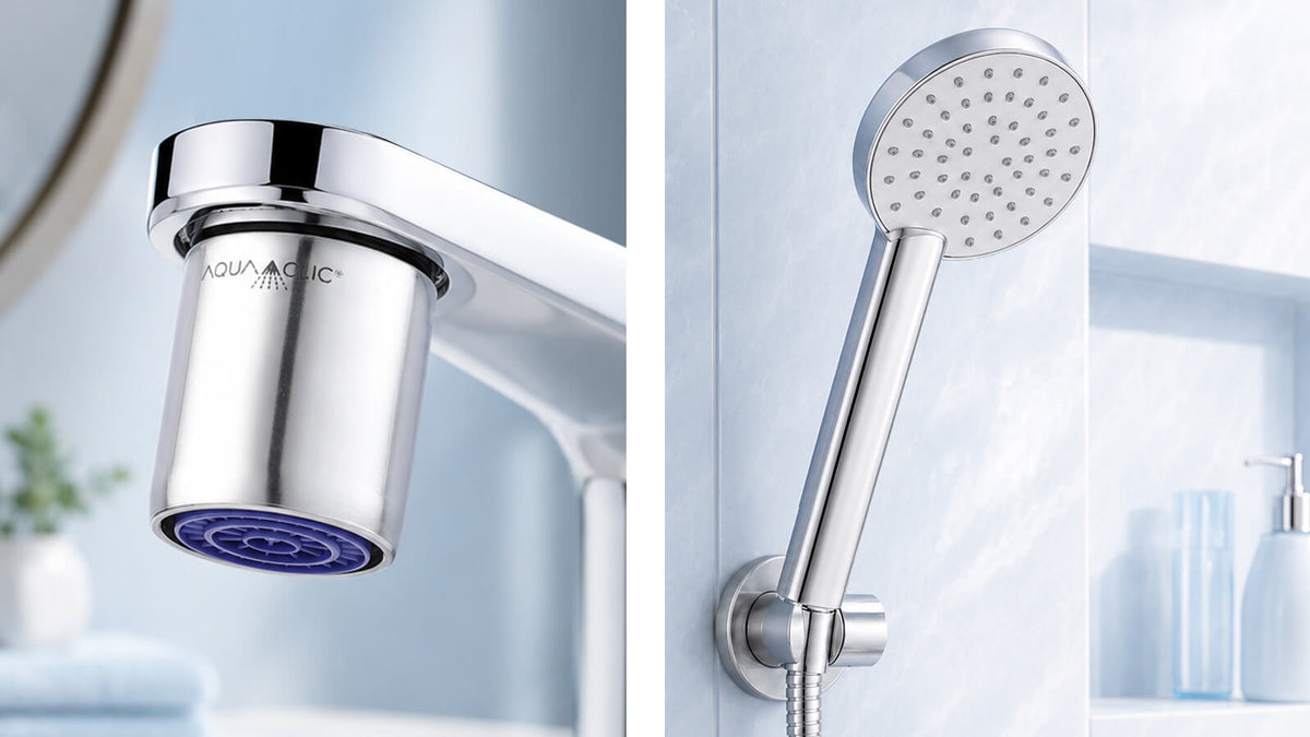 AquaClic-Adapter für Wasserhahn und Dusche