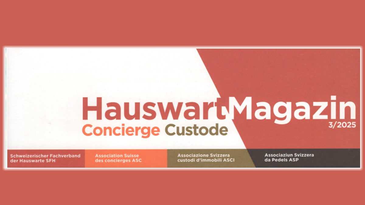 Das HauswartMagazin berichtet über das Förderprogramm «Wandbrausen Schweiz» & die AquaClic-Brause Publique