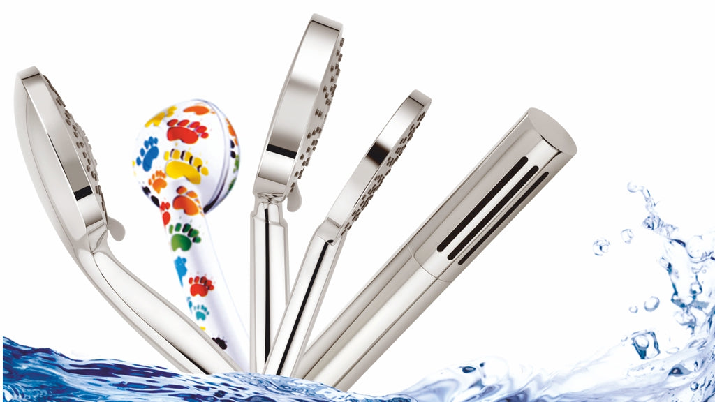 5 wassersparende unterschiedliche Duschbrausen 