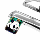 AquaClic Strahlregler Big Panda mit Panda Motiv am Wasserhahn