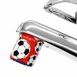 AquaClic Strahlregler Goal mit Fussballmotiv auf rotem Hintergrund