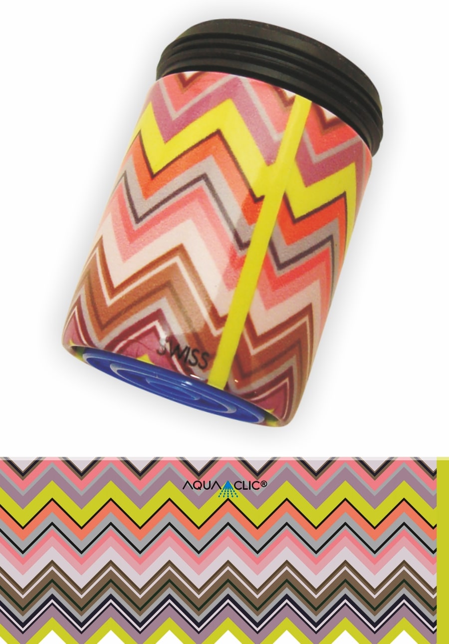 Wasserhahn mit Strahlformer und AquaClic-Technologie in  Woodstock-Design-Wasserhahn: vermindert den Wasserverbrauch und verschönert den Hahn