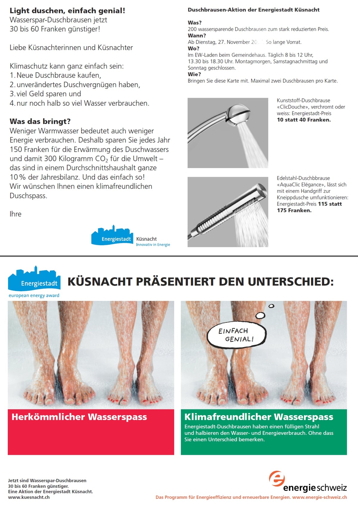 Energiestadt Küsnacht* Gold, ZH