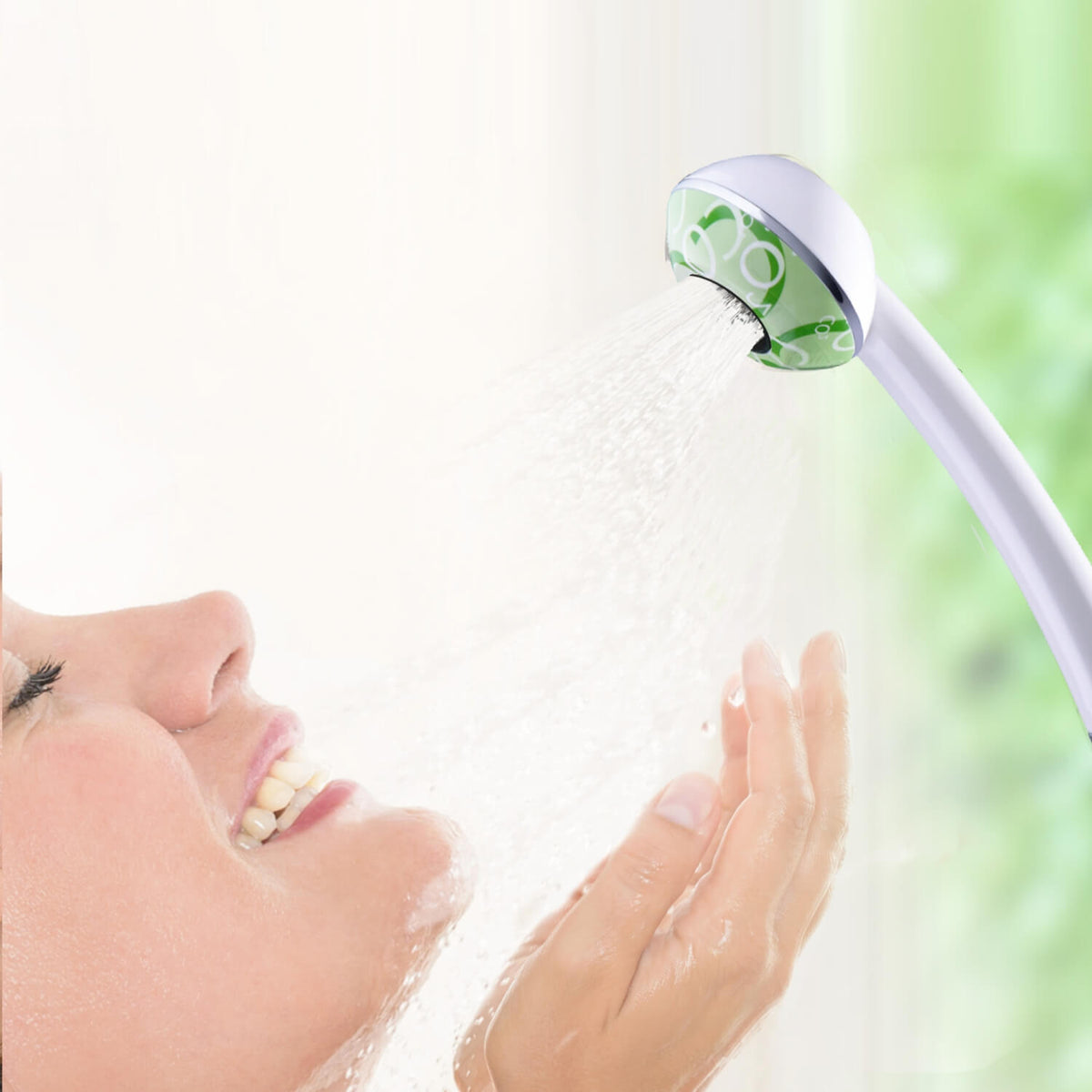 Douchette SwissClima sans métal, anti-calcaire, augmenter la pression d'eau