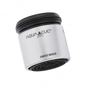 AquaClic Inox Petit aus Edelstahl von der Seite und unten