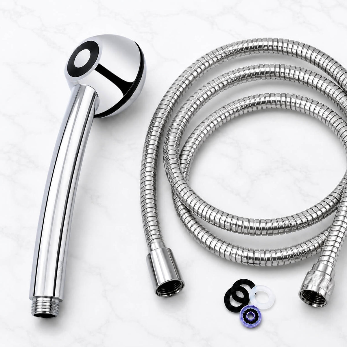 Set de douche SwissClima, à pression ren&shy;for&shy;cée, éco&shy;no&shy;mi&shy;que en eau