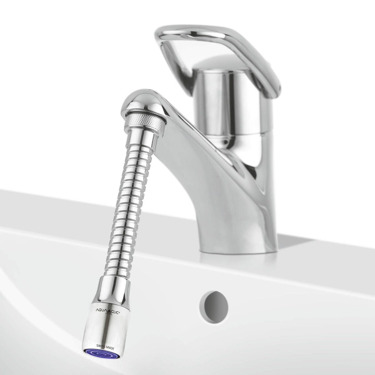 FlexiClic Schlauch für dien Wasserhahn mit Strahlregler AquaClic