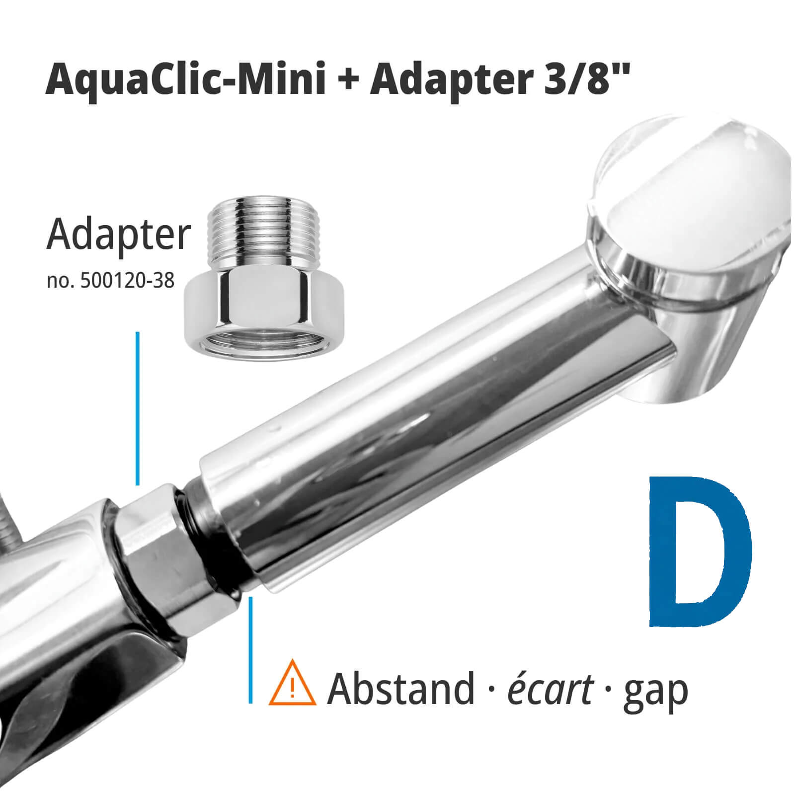 Mini Küchenbrause mit 3/8-Zoll-Spezialadapter