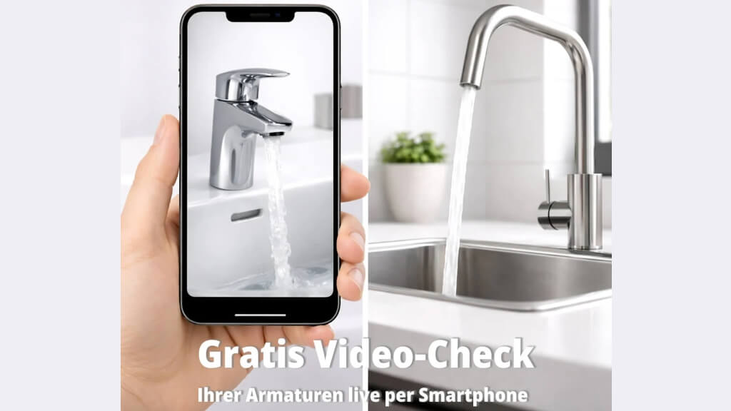 Gratis Video-Check – wir prüfen Ihren Wasserhahn kurz per Smartphone
